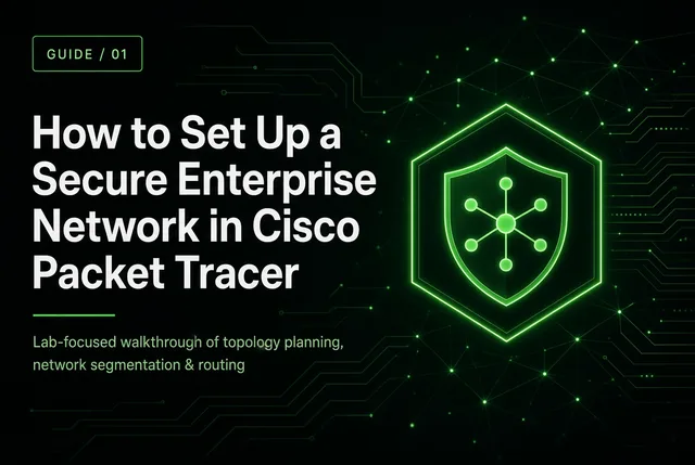 How to Set Up a Secure Enterprise Network in Cisco Packet Tracer